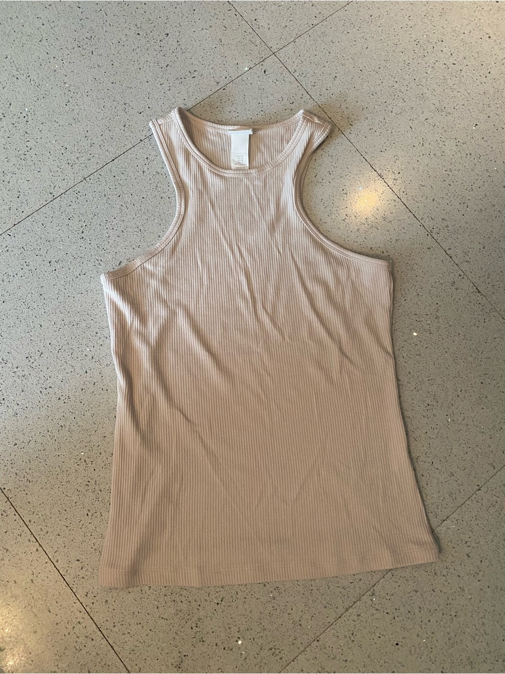H&M Ribbed Tank Top - Cream - Picture 6 of 6